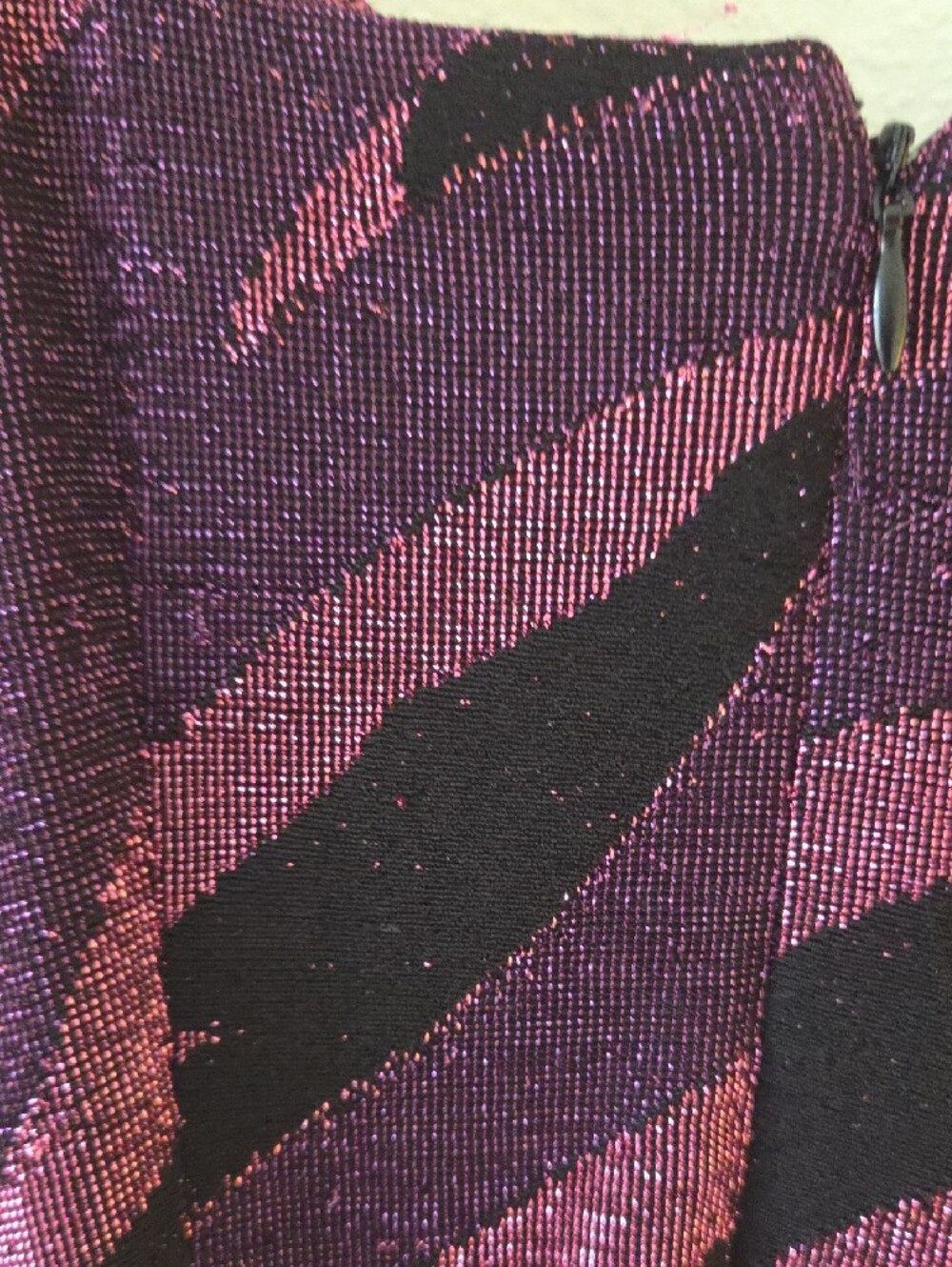 Siena Studio Purple & Black Zebra-Print Cowl Neck Midi Dress - Picture 9 of 9